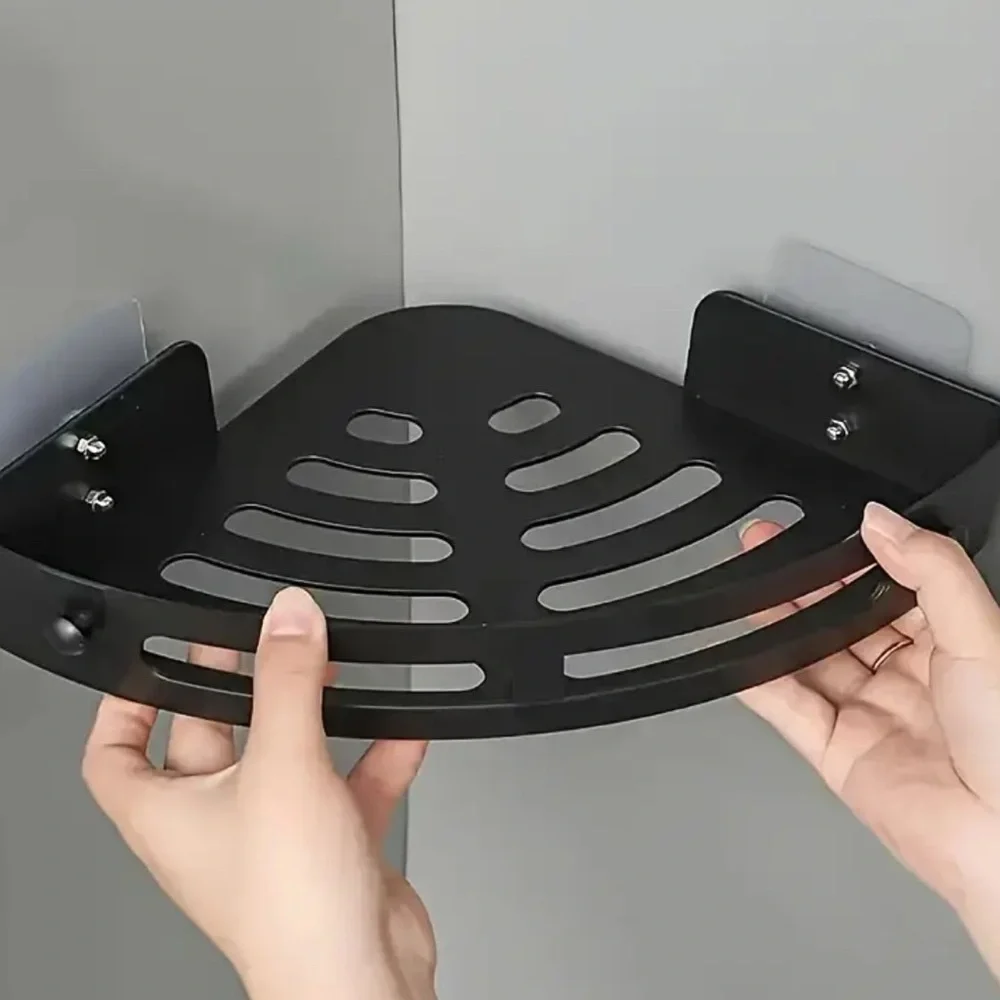 Black Corner Shower Caddy Set